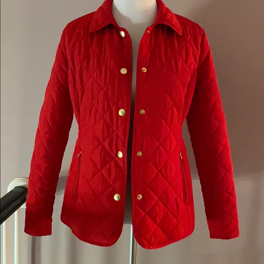 Crown and Ivy red jacket